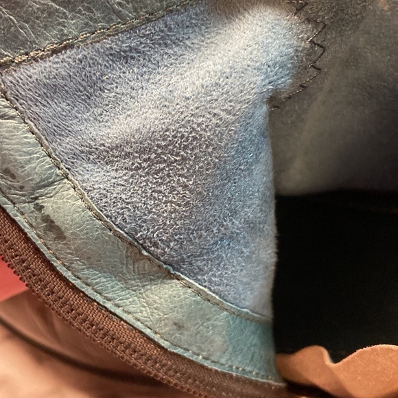 Pikolinos Zippered Slouch Stacked Heeled Ankle Bootie Buttery Soft Leather - Picture 15 of 16